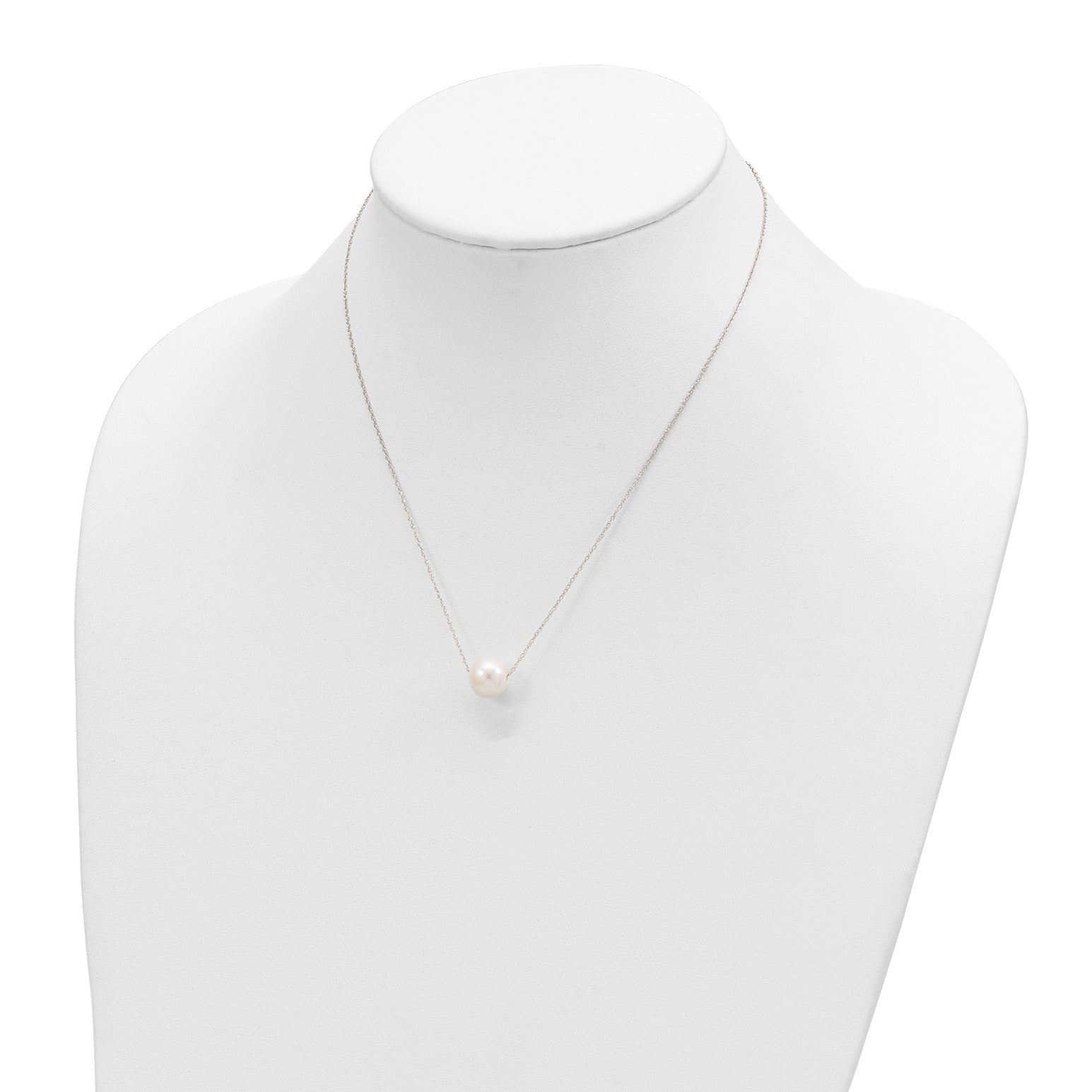 14k Gold Fresh Water 11mm Pearl Necklace, 17"