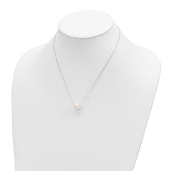 14k Gold Fresh Water 11mm Pearl Necklace, 17"