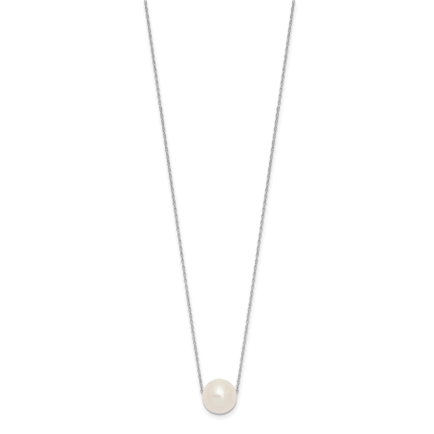 14k Gold Fresh Water 11mm Pearl Necklace, 17"