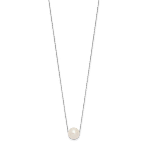 14k Gold Fresh Water 11mm Pearl Necklace, 17"