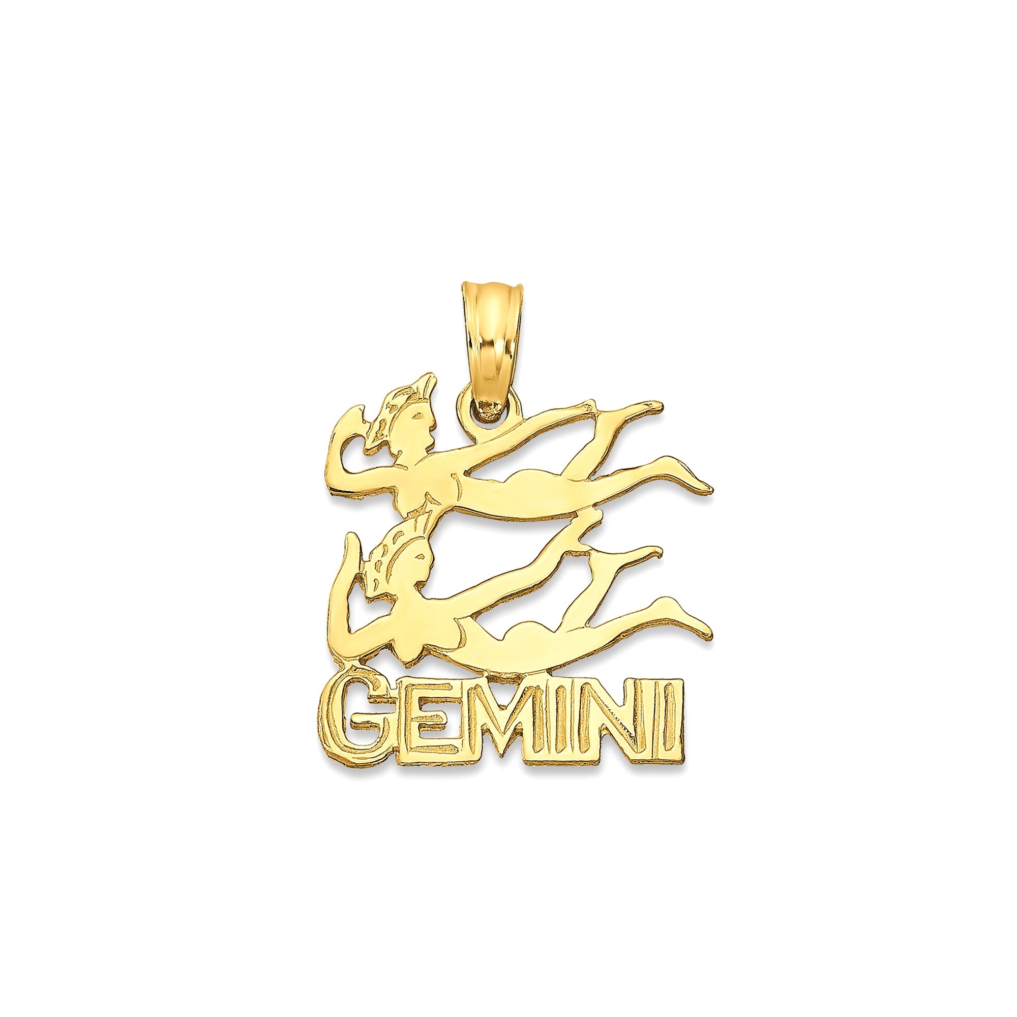 14k Real Solid Gold Zodiac Birth Symbol Pendant Charm - JewelryAffairs