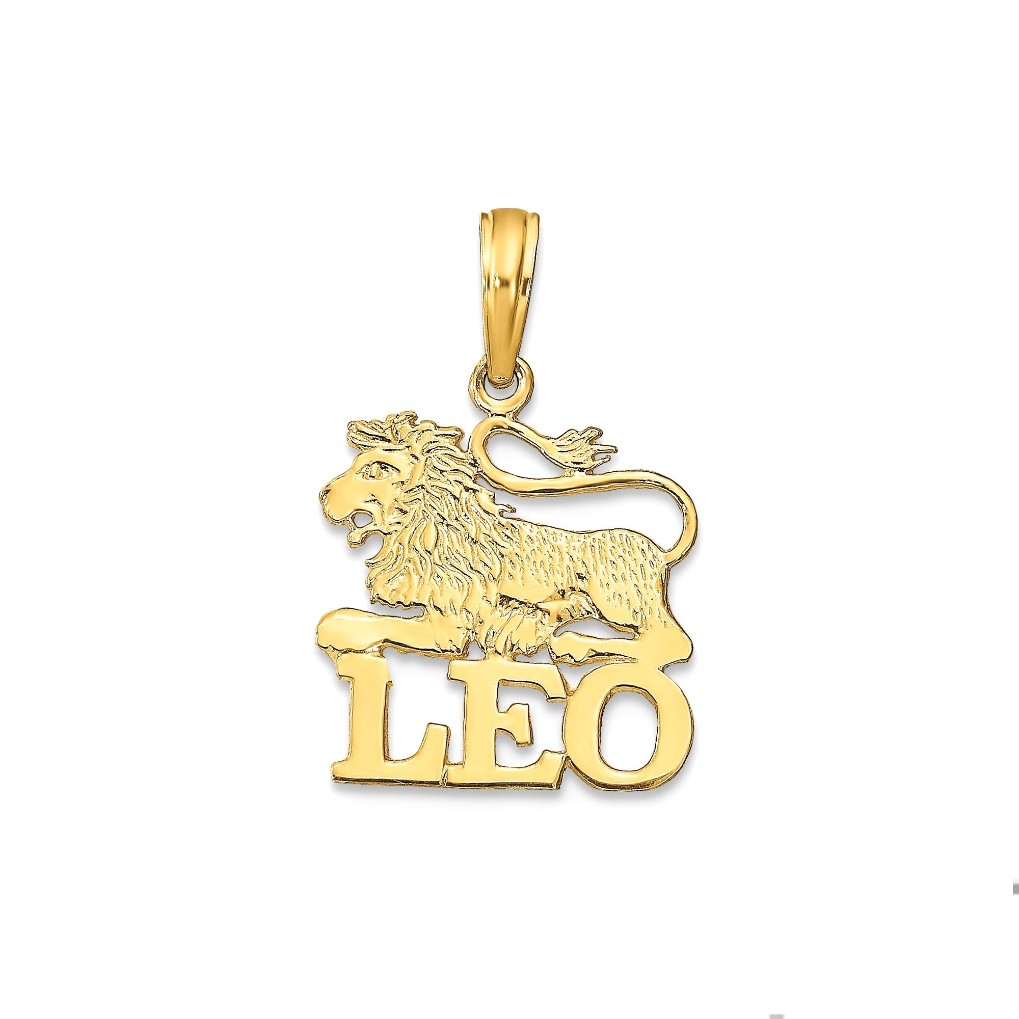 14k Real Solid Gold Zodiac Birth Symbol Pendant Charm - JewelryAffairs