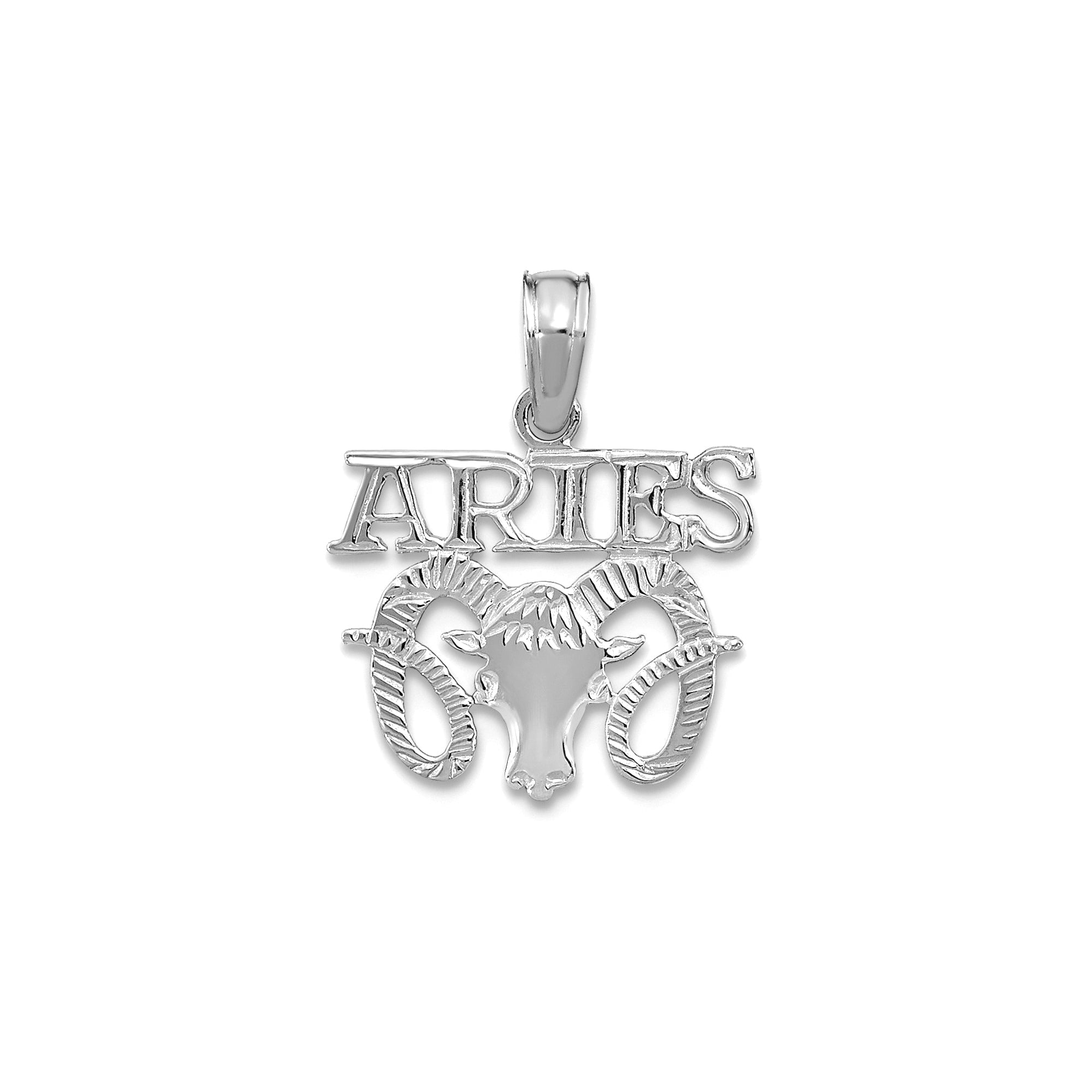 14k Real Solid Gold Zodiac Birth Symbol Pendant Charm - JewelryAffairs