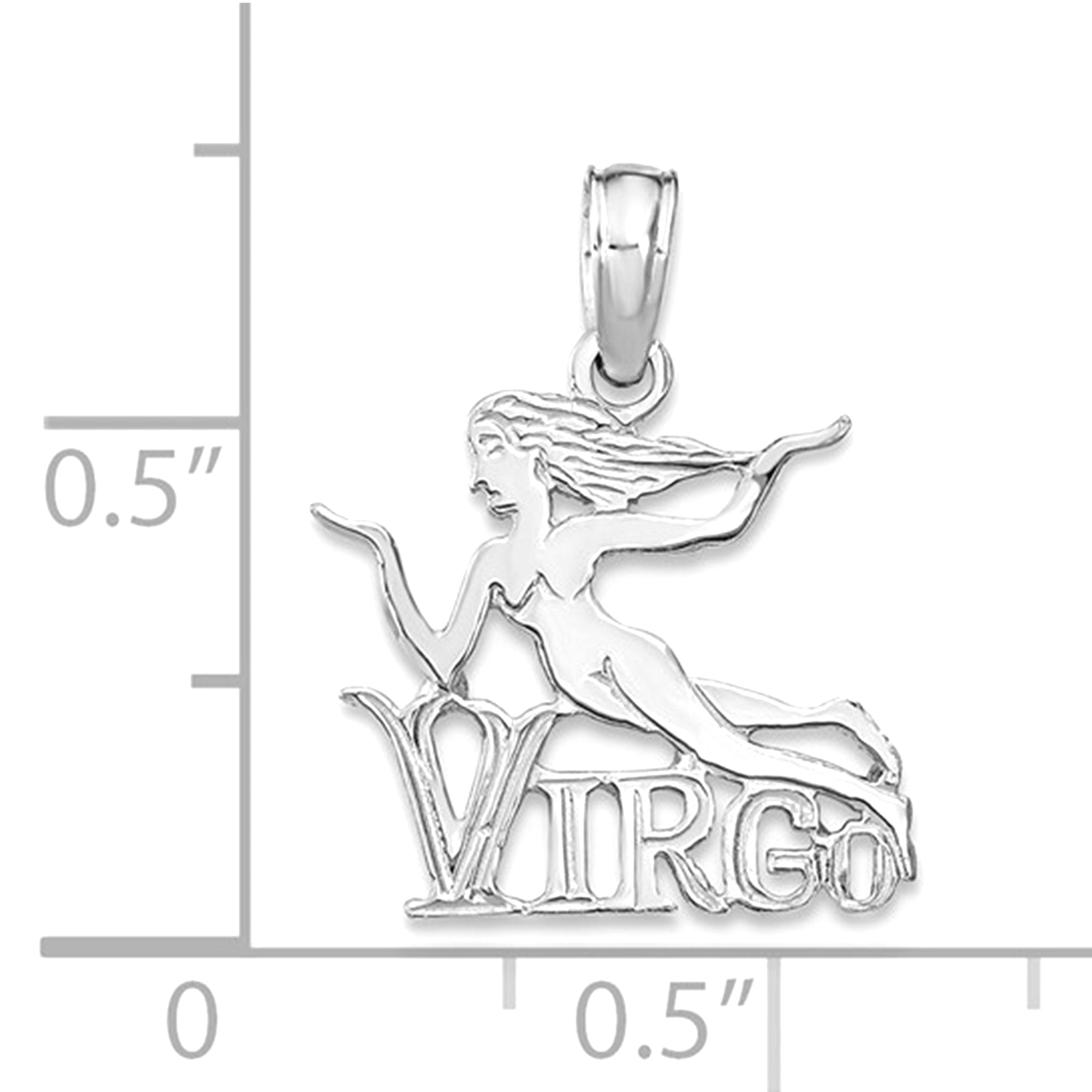 14k Real Solid Gold Zodiac Birth Symbol Pendant Charm - JewelryAffairs