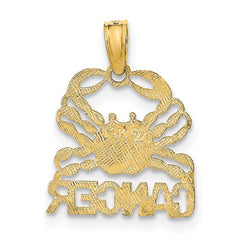 14k Real Solid Gold Zodiac Birth Symbol Pendant Charm