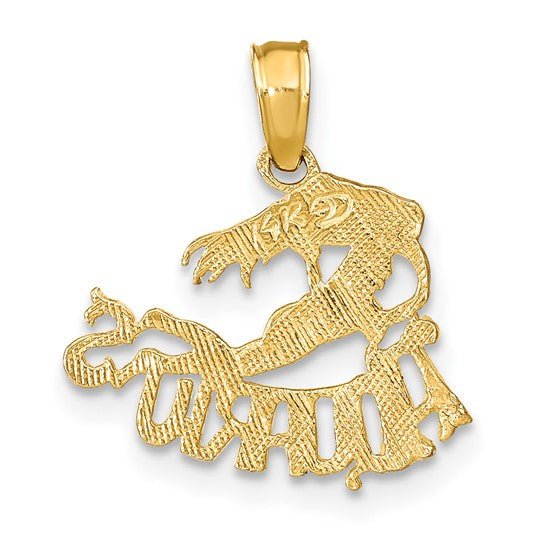 14k Real Solid Gold Zodiac Birth Symbol Pendant Charm - JewelryAffairs