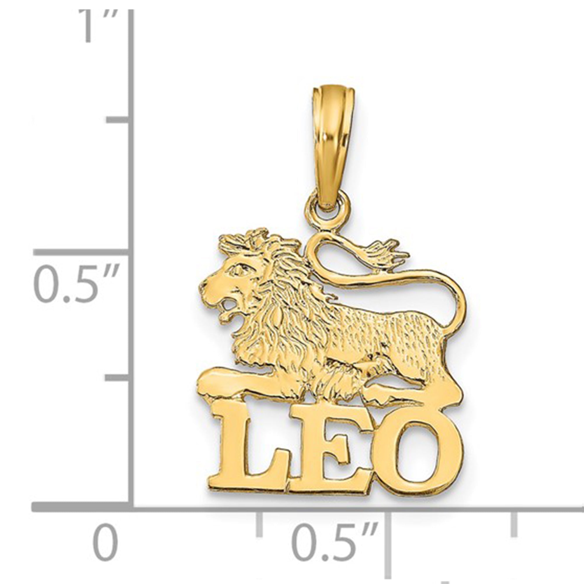 14k Real Solid Gold Zodiac Birth Symbol Pendant Charm - JewelryAffairs