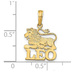 14k Real Solid Gold Zodiac Birth Symbol Pendant Charm