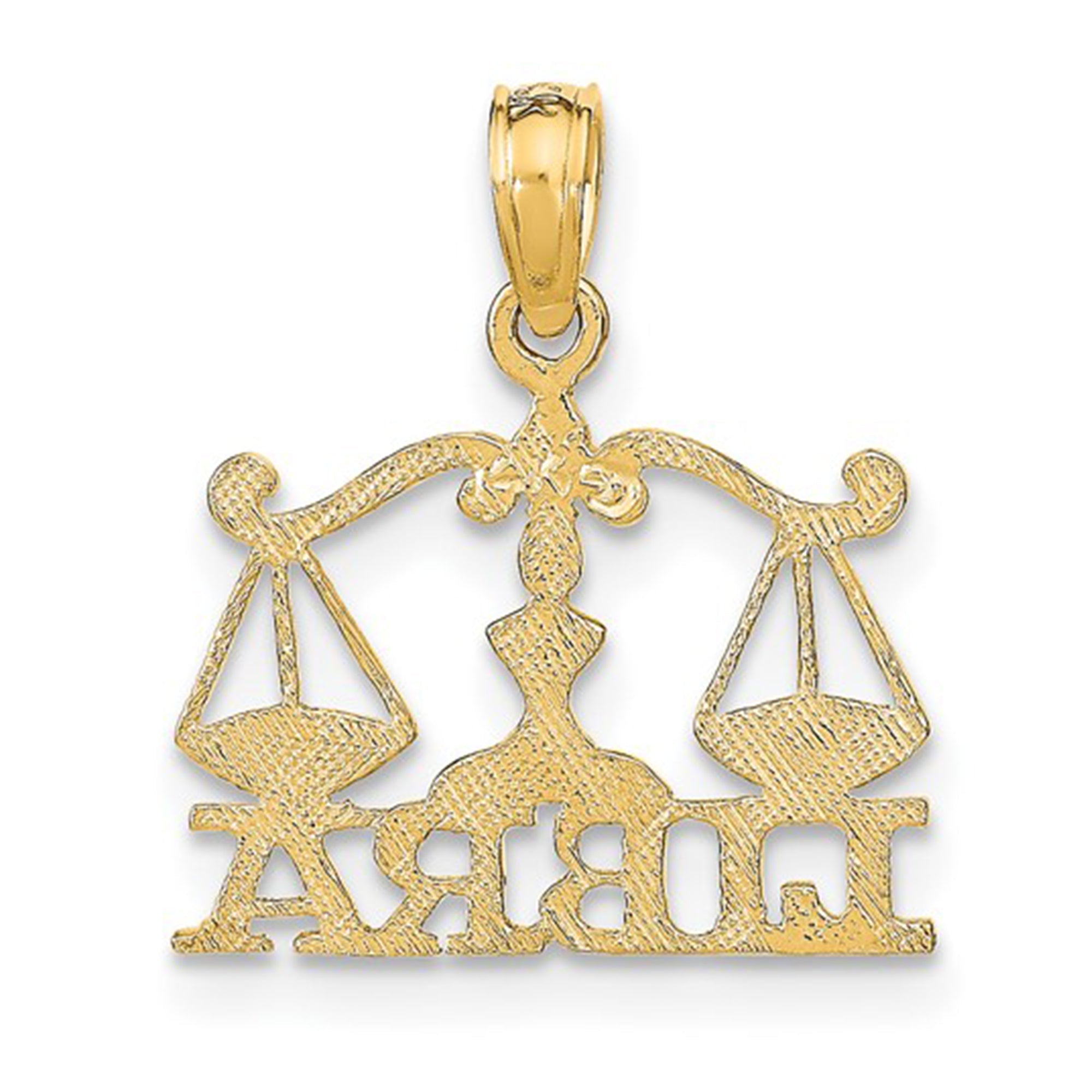 14k Real Solid Gold Zodiac Birth Symbol Pendant Charm - JewelryAffairs
