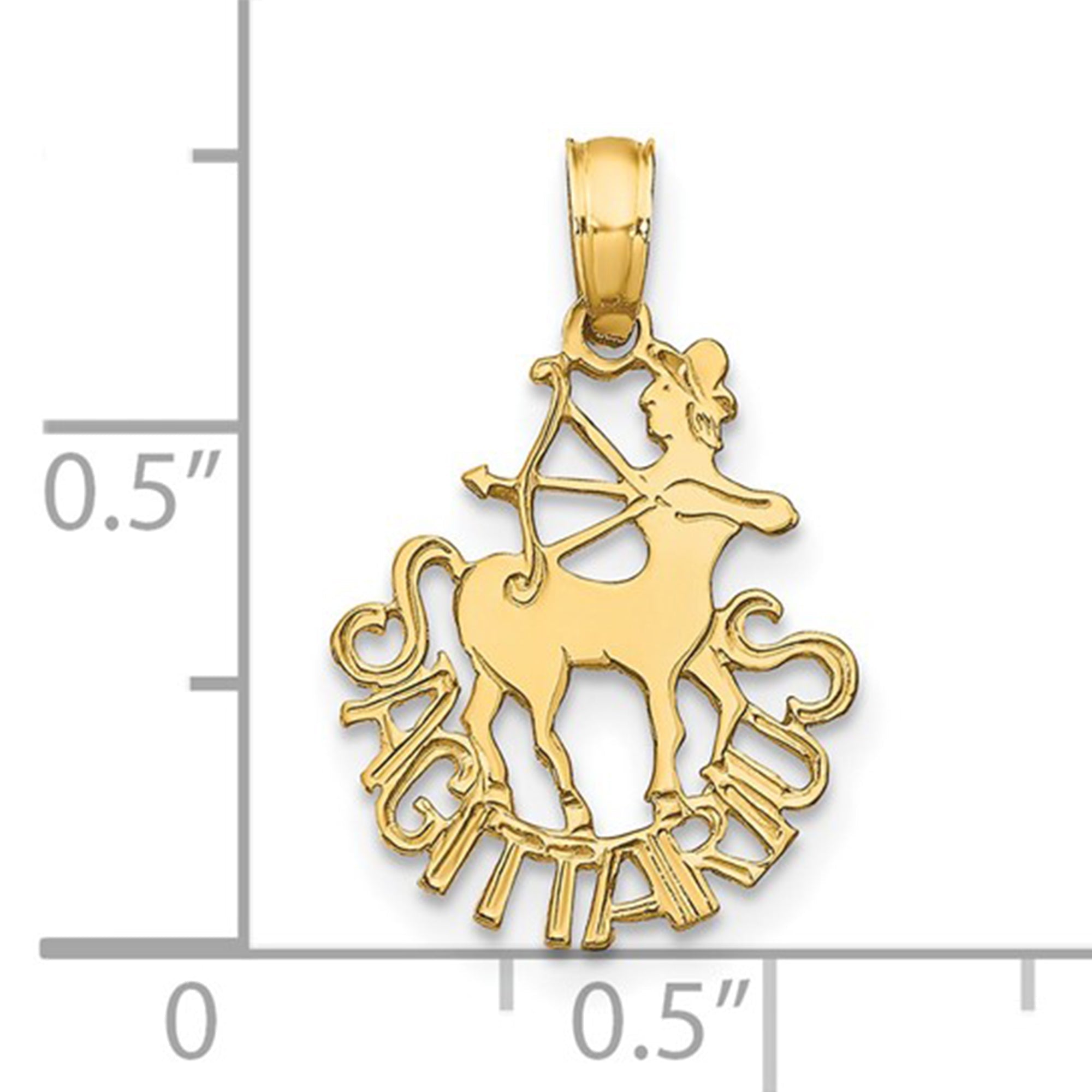 14k Real Solid Gold Zodiac Birth Symbol Pendant Charm - JewelryAffairs