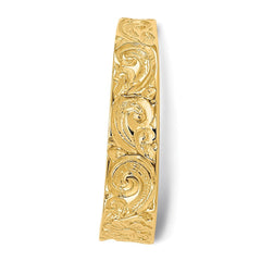 14k Real Solid Yellow Gold Flower Adjustable Toe Ring - JewelryAffairs