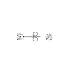 14k White or Yellow Gold Round VS/SI GH Lab Grown Diamond 4 Prong Stud Post Earrings
