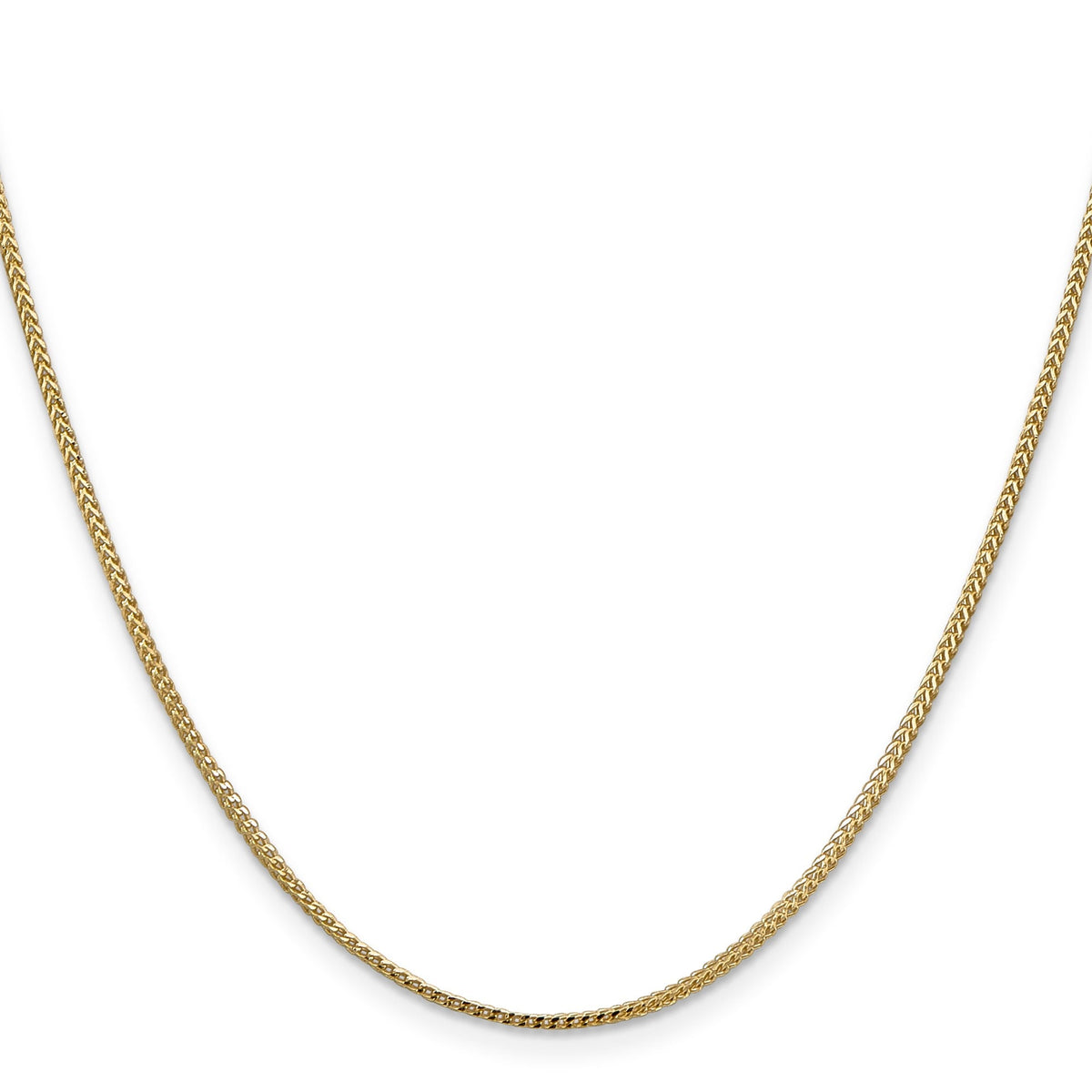 14k Yellow Gold 1.1mm Franco Chain Necklace, 18 Inch
