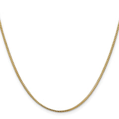 14k Yellow Gold 1.1mm Franco Chain Necklace, 18 Inch
