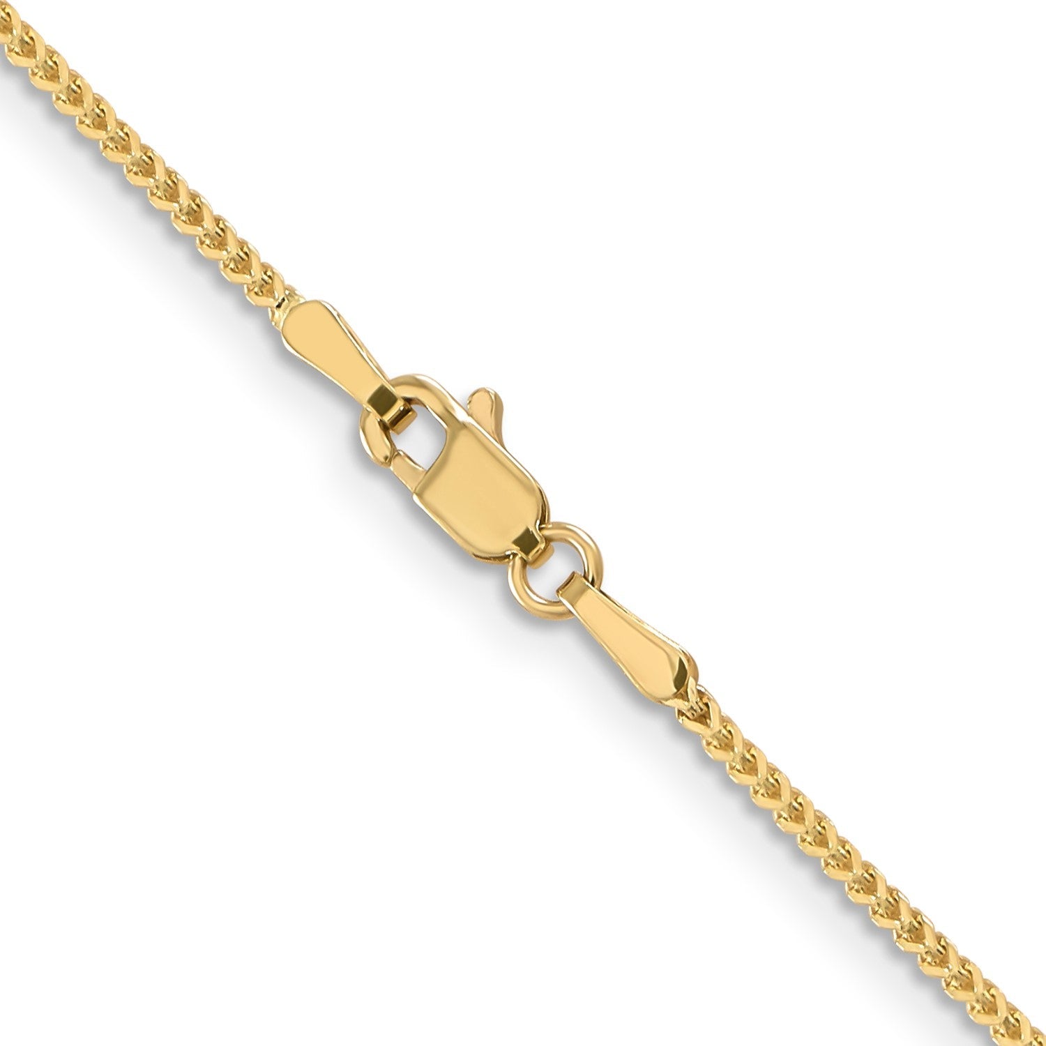 14k Yellow Gold 1.1mm Franco Chain Necklace, 18 Inch