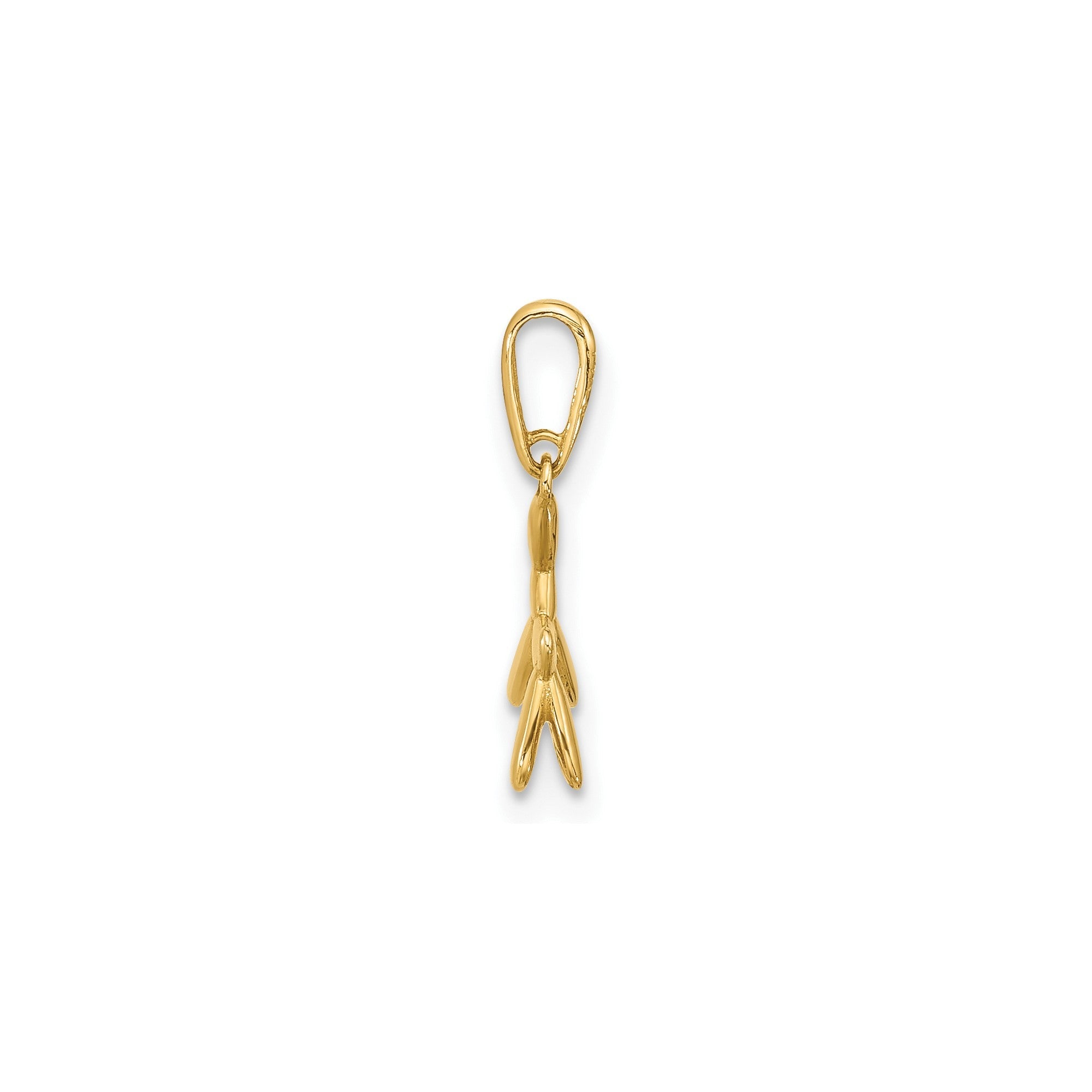 14K Yellow Gold 3D Balloon Puppy Pendant Charm, 15x11mm