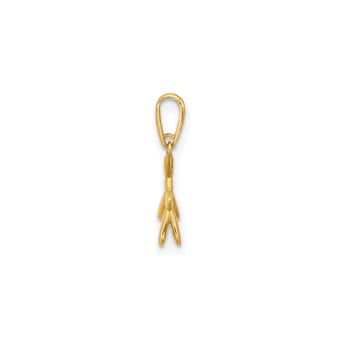 14K Yellow Gold 3D Balloon Puppy Pendant Charm, 15x11mm