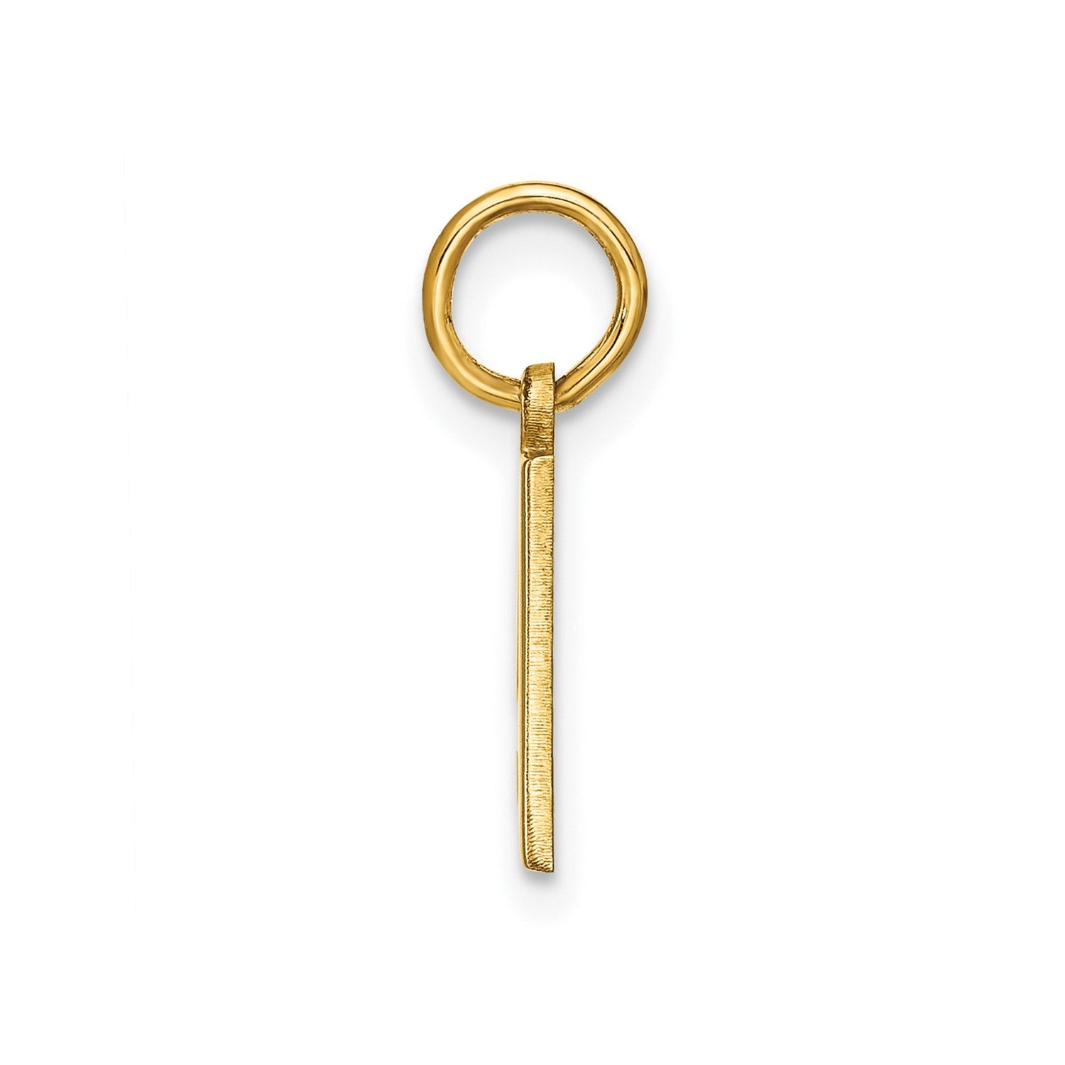 14k Yellow Gold Block Letter Initial Monogram Pendant