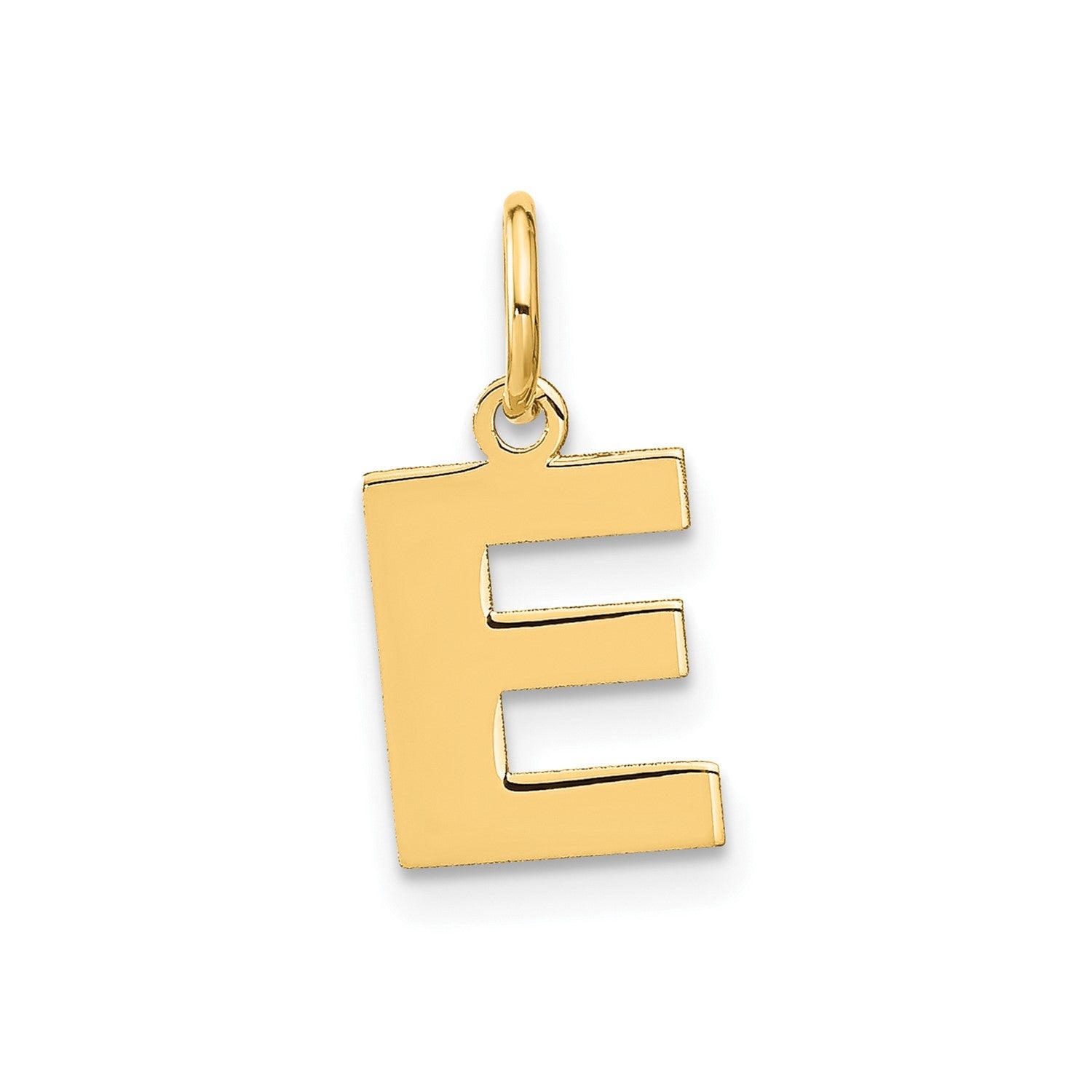 14k Yellow Gold Block Letter Initial Monogram Pendant