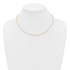 14K Yellow Gold Filled .80mm Adjustable Box 22" Chain Necklace