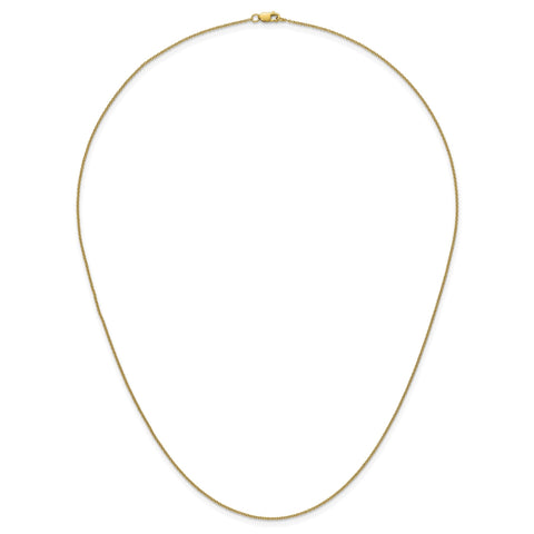 14k Yellow Gold Filled Cable Link Chain Necklace, 1.15mm