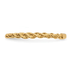 14k Yellow Gold High Polished Twisted Rope Band Ring