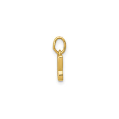 14k Yellow Gold Minimal Butterfly Pendant Charm, 8x8mm - JewelryAffairs