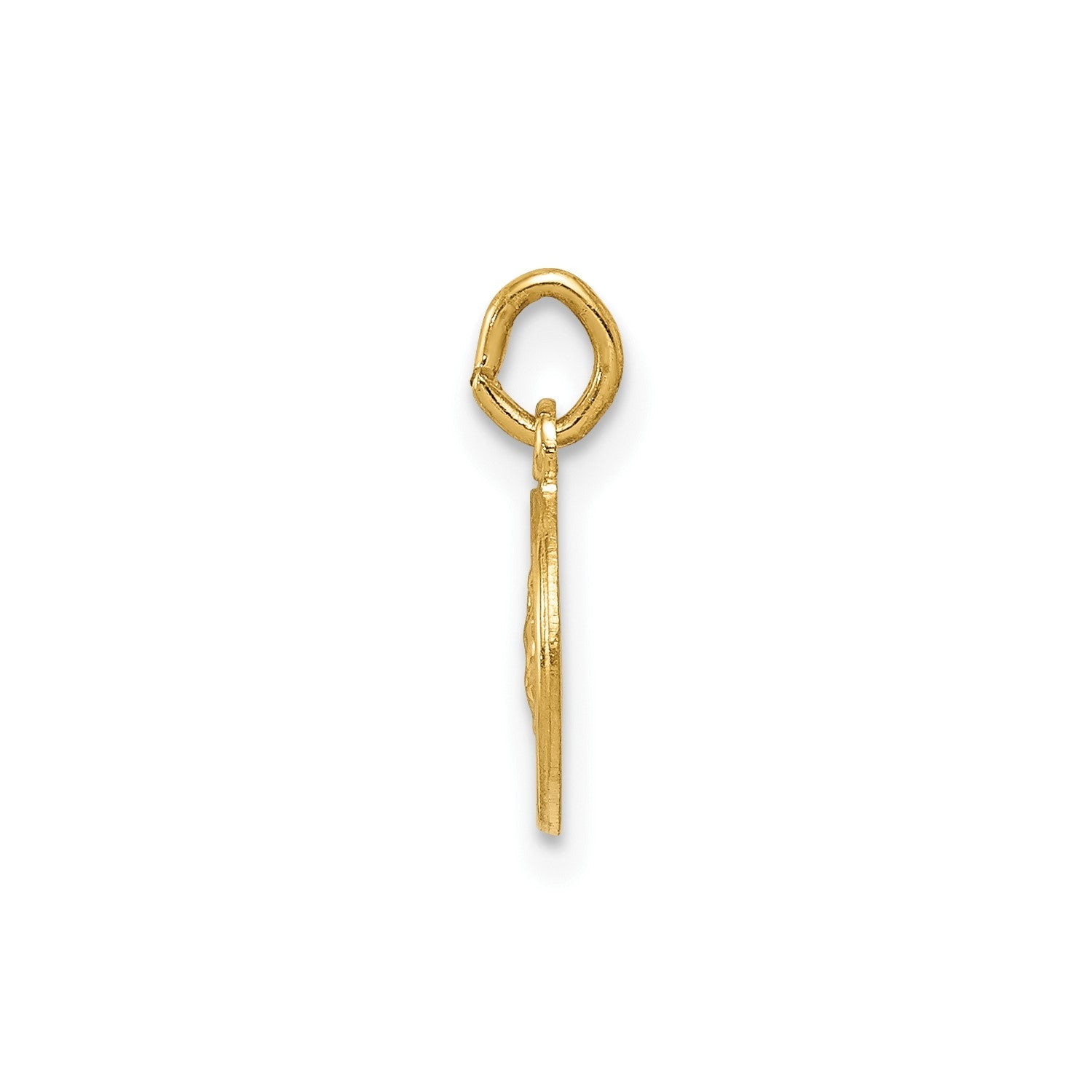 14k Yellow Gold Saint Christopher Medal Charm, 13x8mm - JewelryAffairs