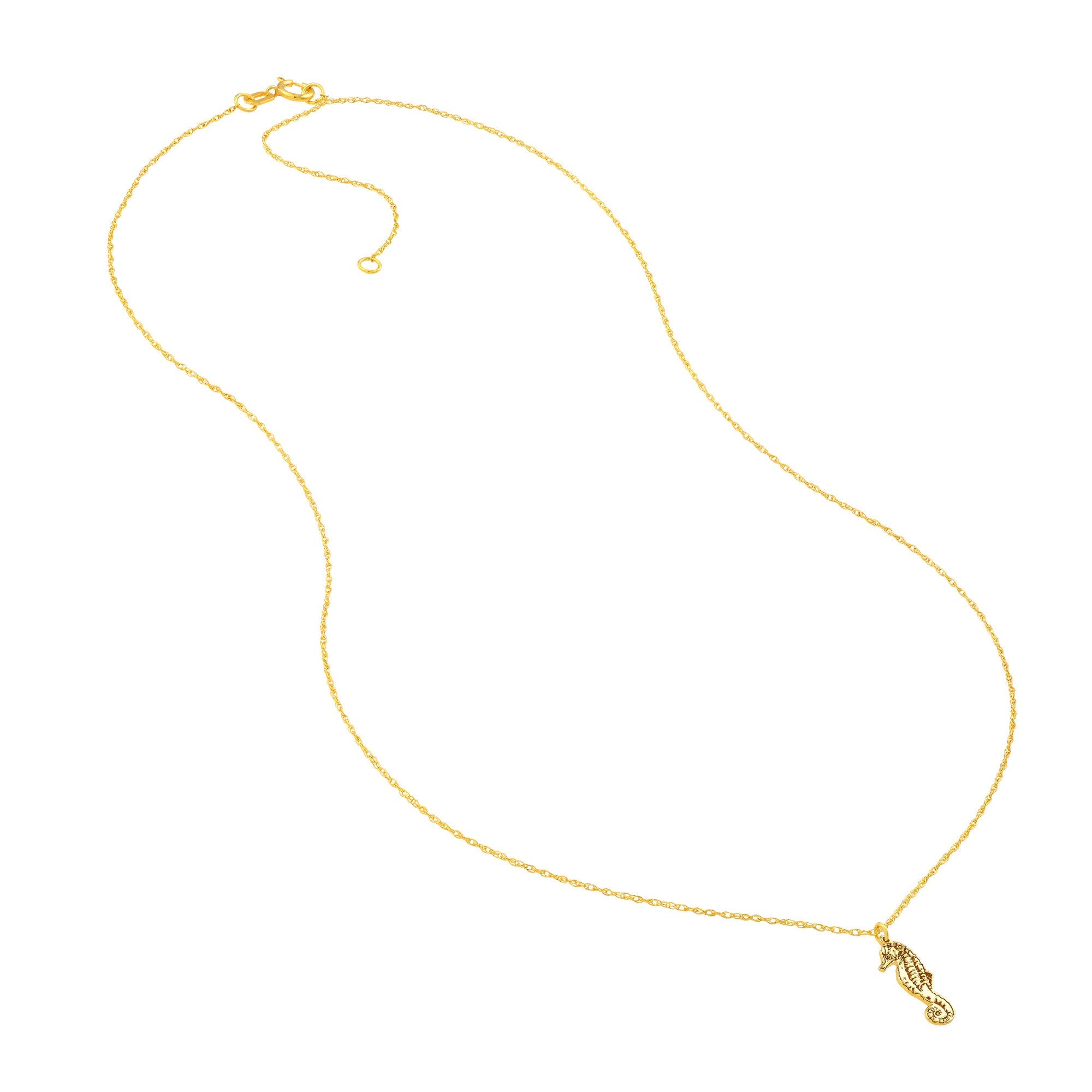 14k Yellow Gold So You Seahorse Pendant Necklace, 18"