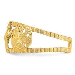 14k Yellow Gold Starfish Adjustable Toe Ring