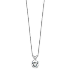 14k Real Gold Round VS/SI DEF Lab Grown Diamond Solitaire 18 Necklace (0.25 Carat Total Weight, Yellow Gold)