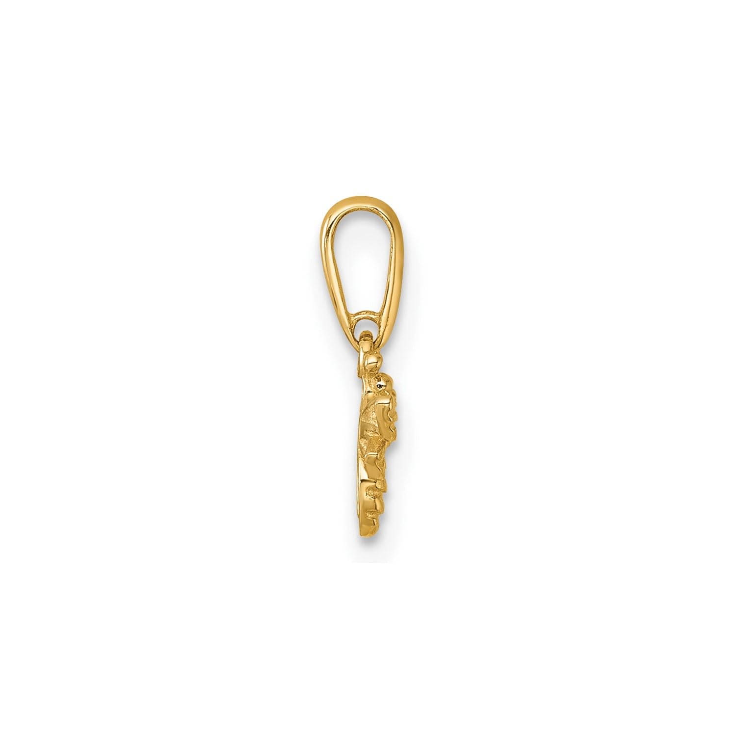 14k Yellow Gold Polished Bee Pendant, 12x10 mm