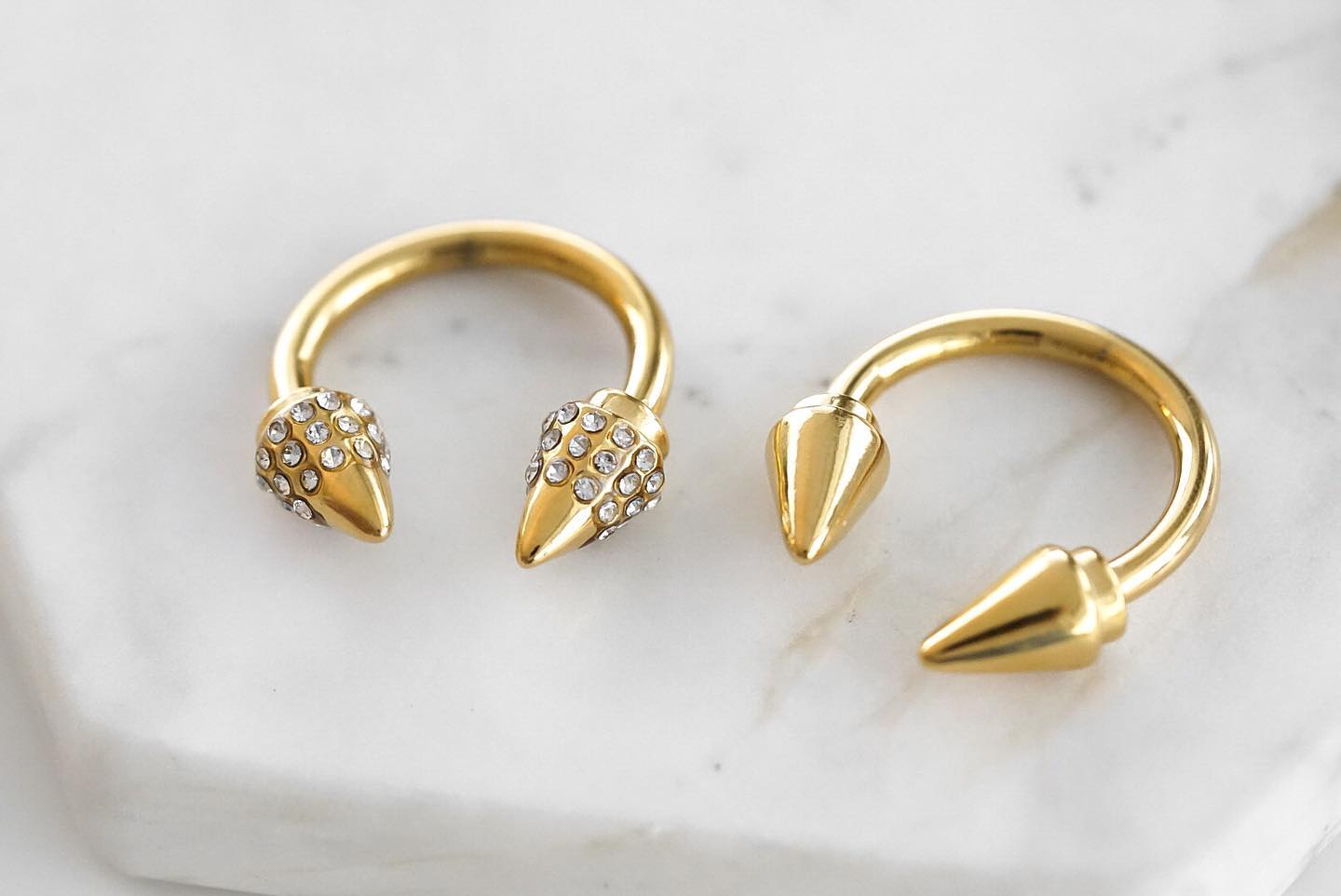 Spike Collection - Gold Ring Set fine designer jewelry for men and women