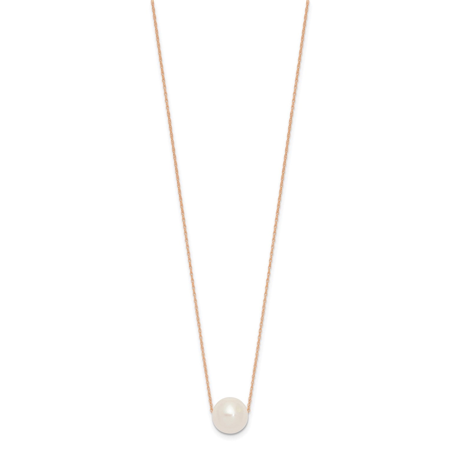 14k Gold Fresh Water 11mm Pearl Necklace, 17" fine designer jewelry for men and women