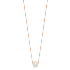 14k Gold Fresh Water 11mm Pearl Necklace, 17" fine designer jewelry for men and women