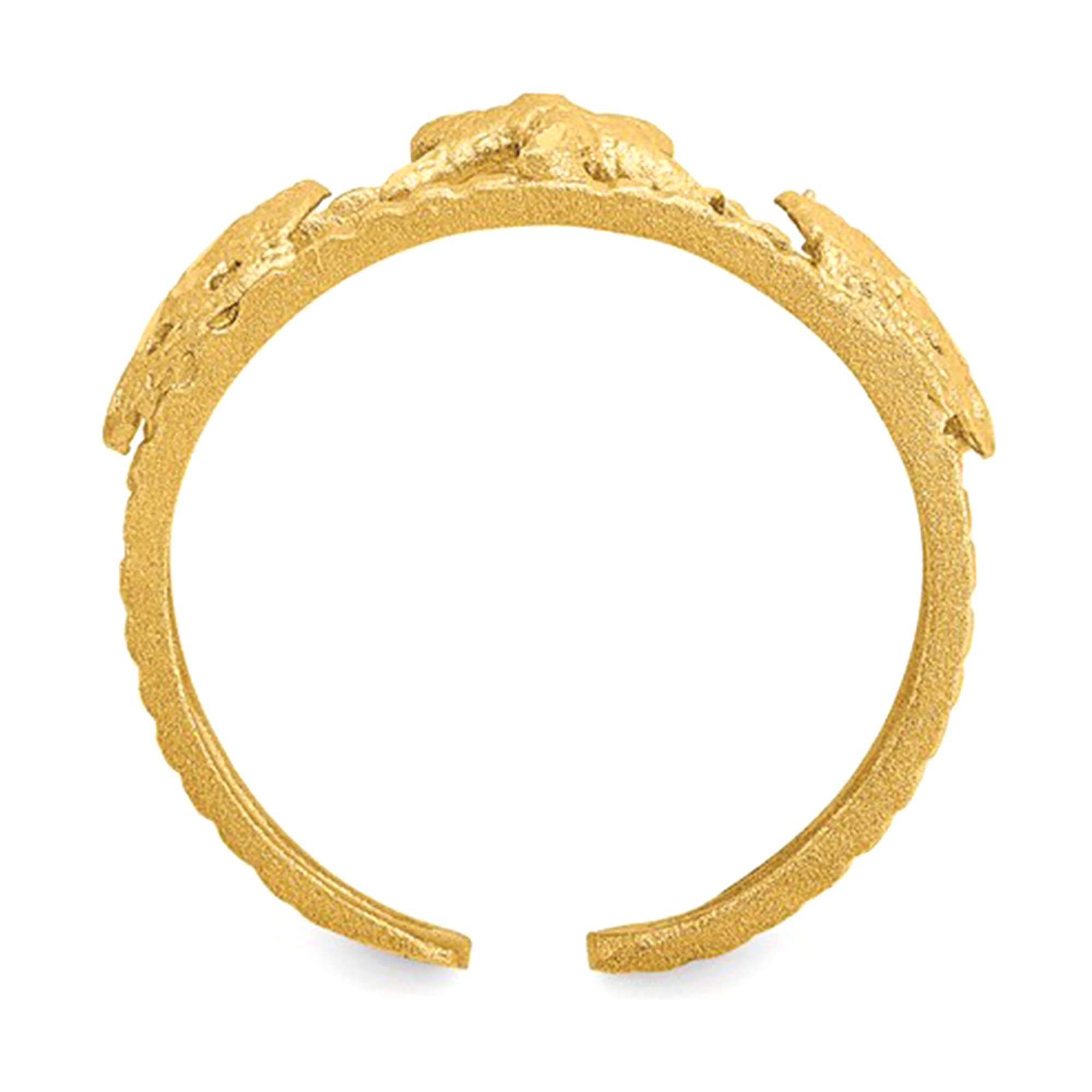 Anello da punta regolabile con stella marina in oro giallo 14k, gioielli di design per uomini e donne
