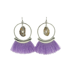 Agate Collection - Silver Royal Fringe Earrings fina designersmycken för män och kvinnor