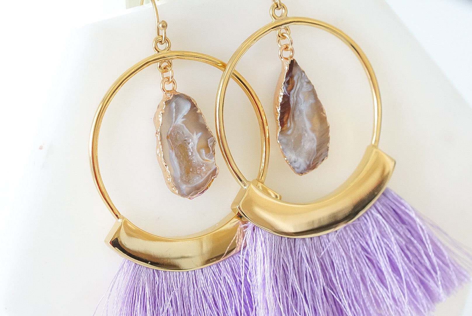 Agate Collection - Royal Fringe Earrings fine designer jewelry for men and women