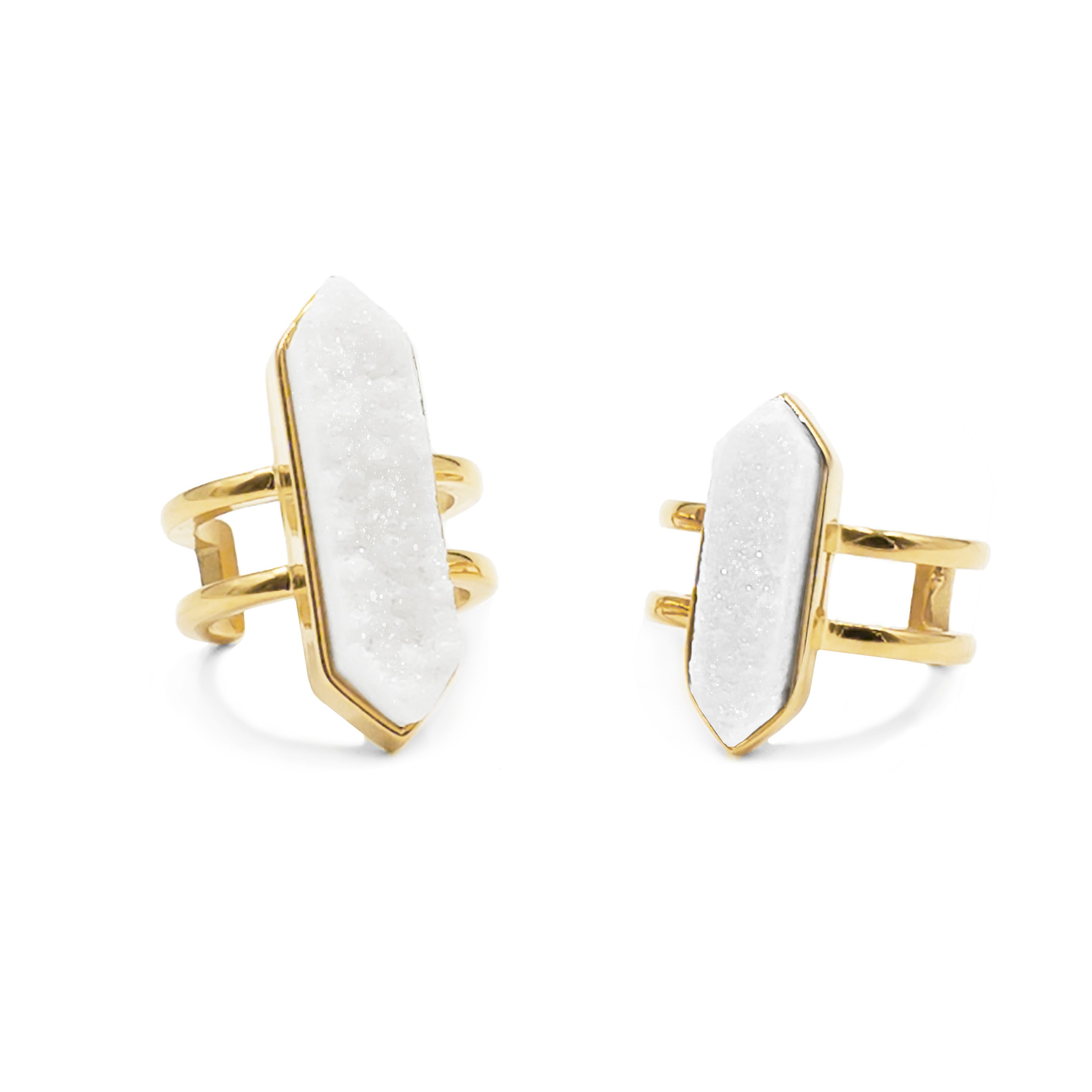 Bangle Collection - Quartz Ring Set fine designer jewelry for men and women