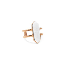 Bangle Collection - Rose Gold Parvus Quartz Ring fine designersmykker for menn og kvinner