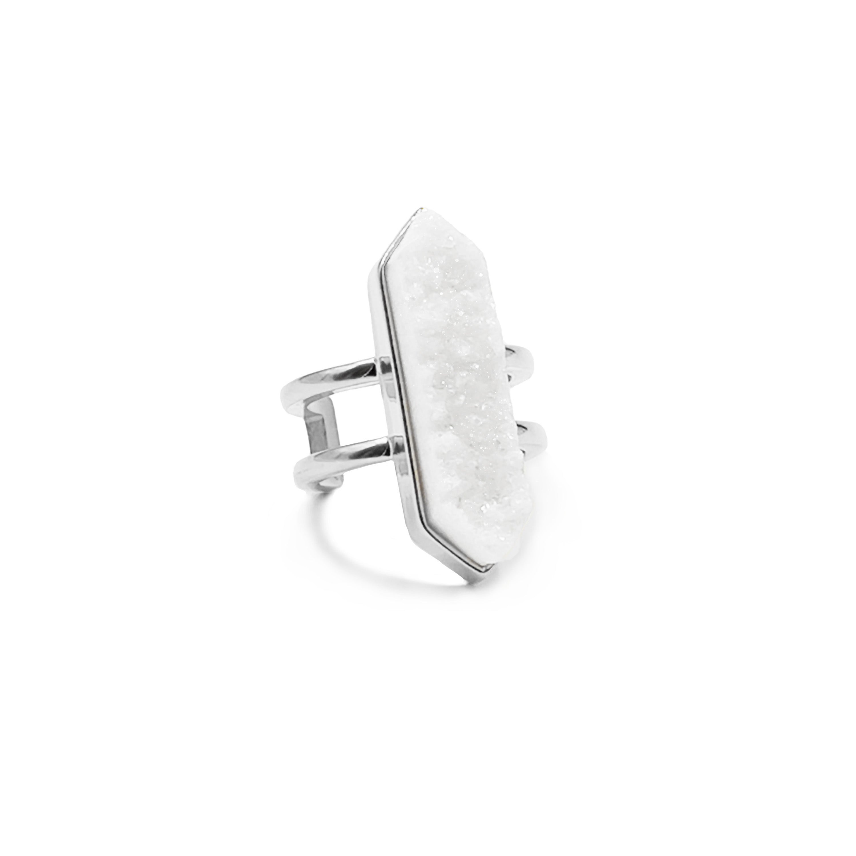 Bangle Collection - Silver Magna Quartz Ring fine designersmykker for menn og kvinner