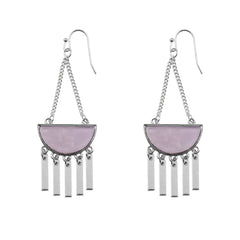 Bianca Collection - Silver Lilac Earrings (Limited Edition) fina designersmycken för män och kvinnor