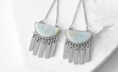 Collezione Bianca - Orecchini solari in argento gioielli di alta qualità per uomo e donna
