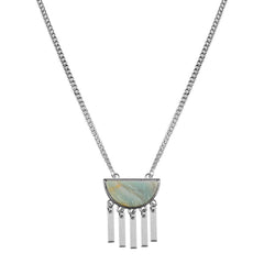 Bianca Collection – Silberne Solar-Halskette, edler Designerschmuck für Männer und Frauen