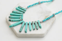 Chip Collection - Collier Argent Turquoise, bijoux de créateur raffinés pour hommes et femmes