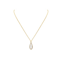 Druzy Collection - Petit Quartz Drop Necklace bijoux de créateur raffinés pour hommes et femmes