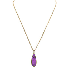 Druzy Collection – Royal Quartz Drop Necklace, feiner Designerschmuck für Männer und Frauen