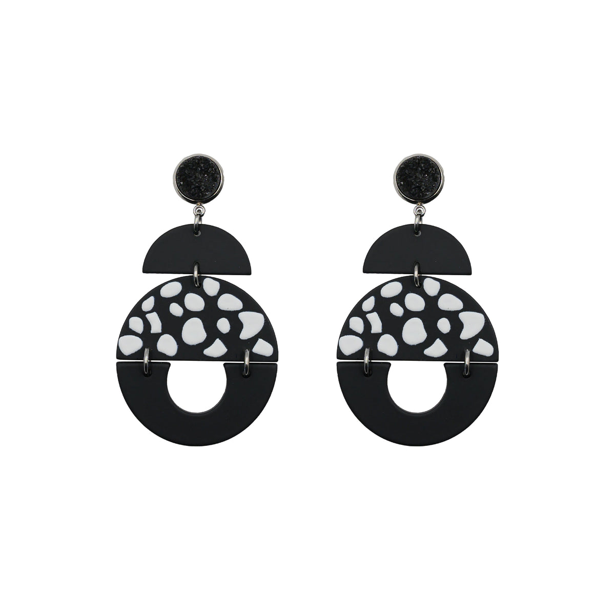 Collection Fidji - Boucles d'oreilles Silver Jane, bijoux de créateur raffinés pour hommes et femmes