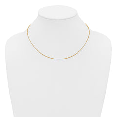 14K Yellow Gold Filled .80mm Adjustable Box 22" Chain Necklace