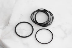 Goddess Collection - Black Ring Set fine designer jewelry for men and women